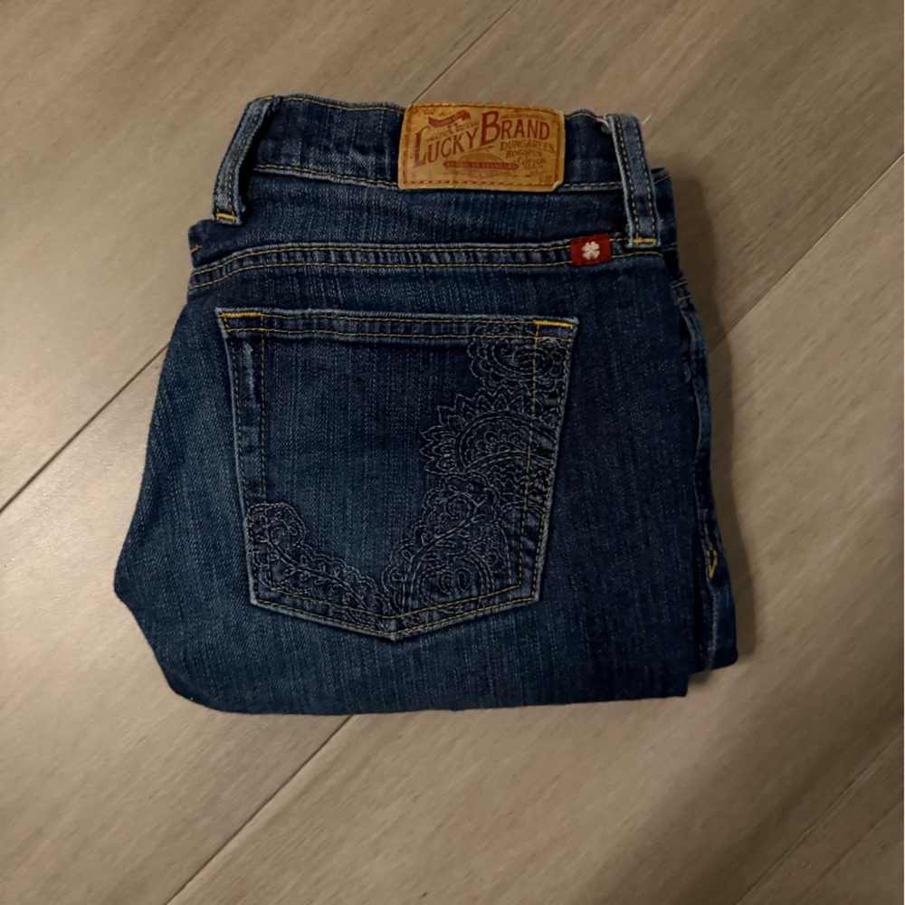 Lucky Brand Low-rise Dark Blue Denim Jeans